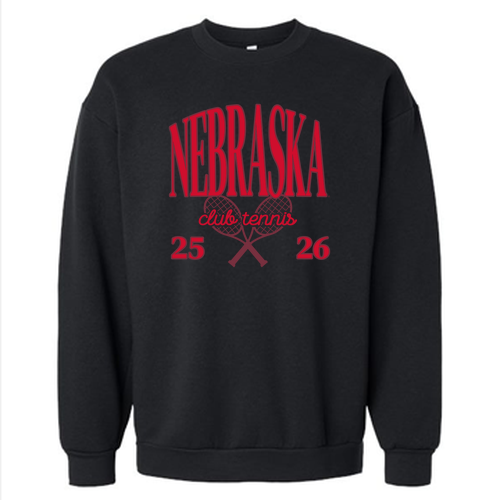 Club Tennis Crewneck Sweatshirt -- Black