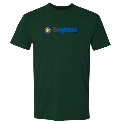 Brighton Logo 1 Full color -- Short Sleeve Forest Green