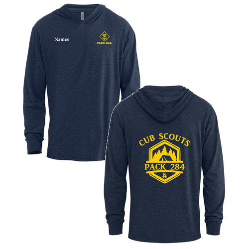 Next Level Apparel CVC Long Sleeve Hoodie -- Midnight Navy