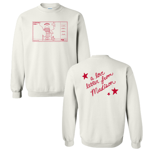 Gildan Heavy Blend Crew Neck Sweatshirt -- White