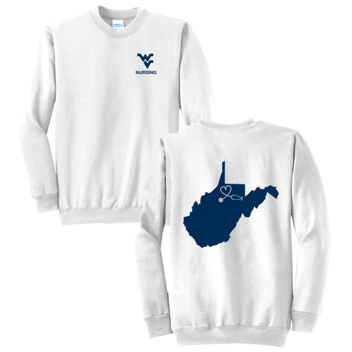 Port and Company Classic Crewneck Sweatshirt -- State Outline