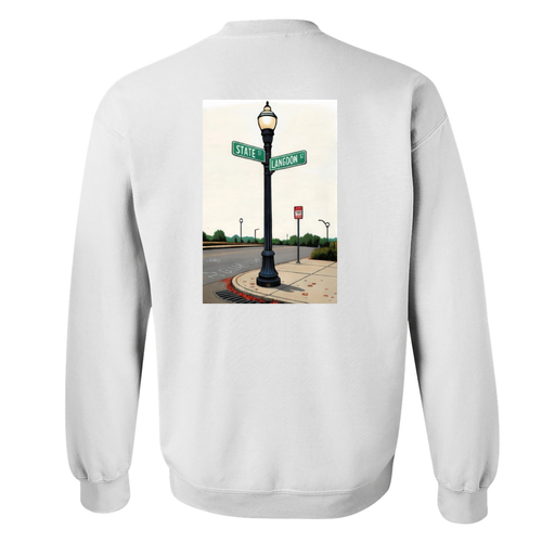 Gildan Heavy Blend Crew Neck Sweatshirt -- White