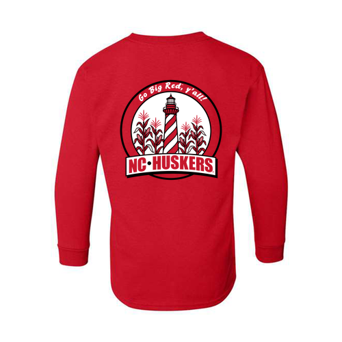 Youth NC Husker Long Sleeve Tee