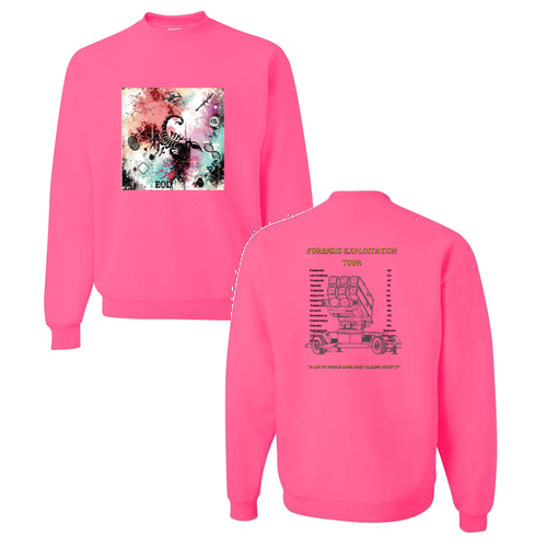 Jerzees 8 Oz., 50/50 Nublend Fleece Crew -- Neon Pink