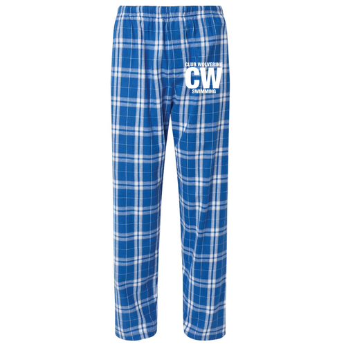 Mens/Unisex Boxercraft Harley Flannel Pant With Pockets -- Royal / Silver