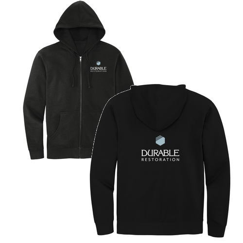 District V.I.T. Fleece Full-Zip Hoodie -- Black