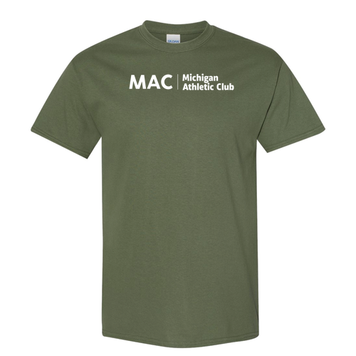 Gildan Heavy Cotton Basic T-Shirt -- Military Green MAC logo