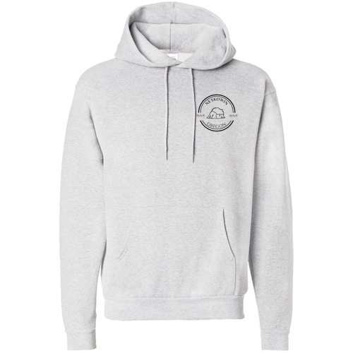 Hanes 7.8 Oz., 50/50 Comfort Blend Fleece Pullover Hood Adult -- Ash