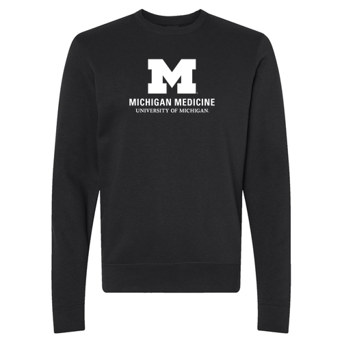 J. America Soft BTB Fleece Crewneck -- Black