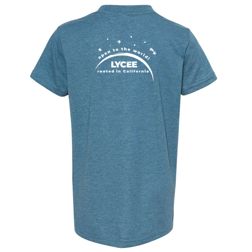 Youth Bella Canvas Heather CVC Short Sleeve Tee -- Heather Deep Teal