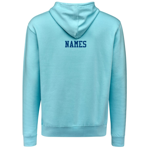 J America Unisex BTB Fleece Hooded Sweatshirt -- Sky