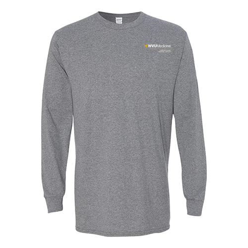 Gildan Heavy Cotton Longsleeve Basic T-Shirt -- Graphite Heather