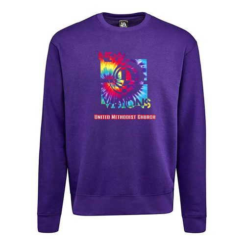 J. America BTB Fleece Crew -- Purple