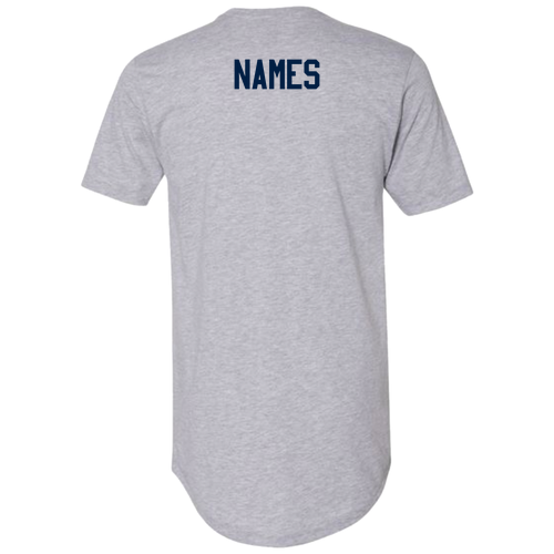 Next Level Men's Cotton Long Body Crew -- Heather Grey