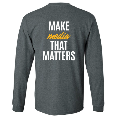 Gildan Heavy Cotton Longsleeve Basic T-Shirt -- Dark Heather