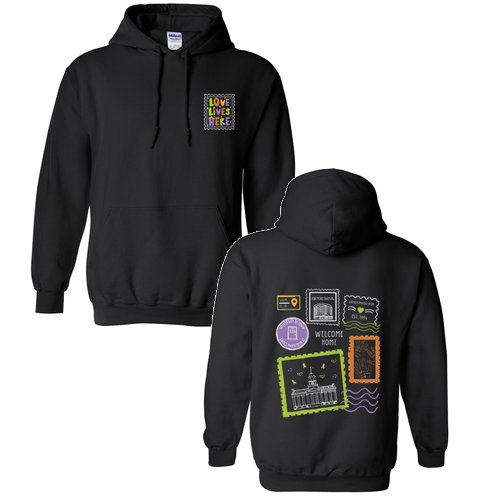 Gildan Heavy Blend Hooded Sweatshirt -- Black