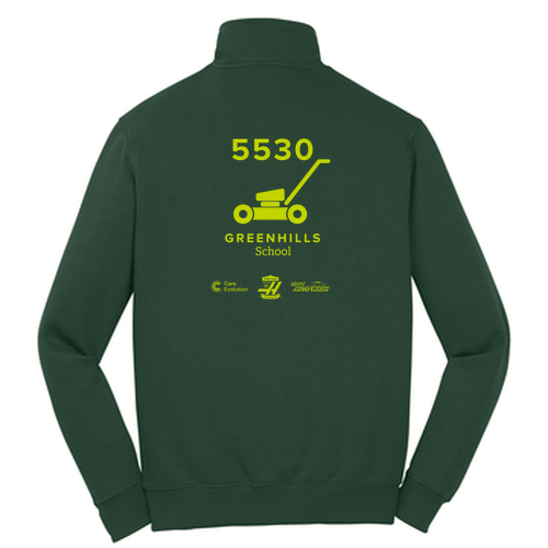 Sport Tek Soft Quarter Zip Sweatshirt -- Forest Green