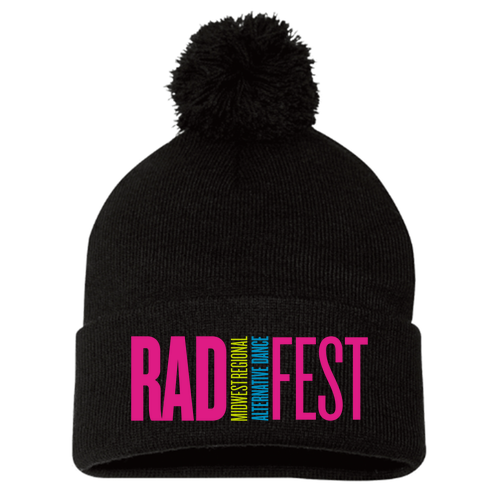 Sportsman Pom Pom Knit Hat -- Black