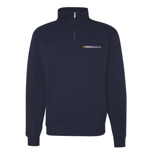 Jerzees 9.3 Oz 50/50 Nublend Quarter Zip Sweatshirt Adult -- J Navy