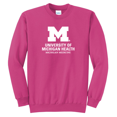 Mens/Unisex Port and Company Crewneck Sweatshirt -- Sangria