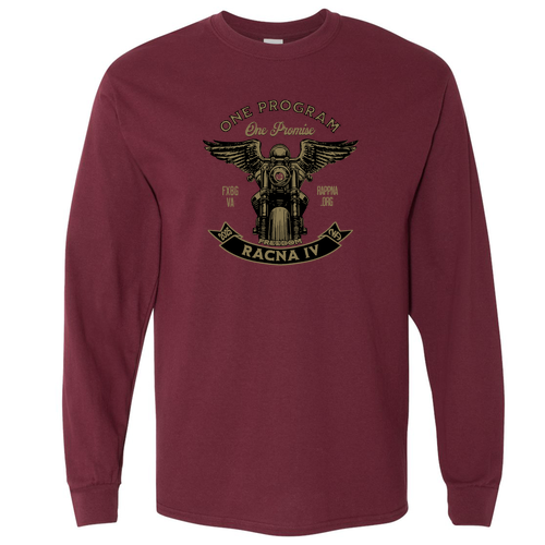 Gildan Heavy Cotton Longsleeve Basic T-Shirt -- Maroon