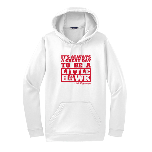 Sport-Tek Fleece Hooded Pullover -- White