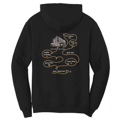Port and Company Core Fleece Pullover Hooded Sweatshirt -- Jet Black