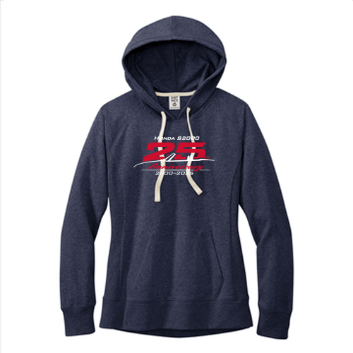 District Women's Re-Fleece Hoodie -- Heathered Navy