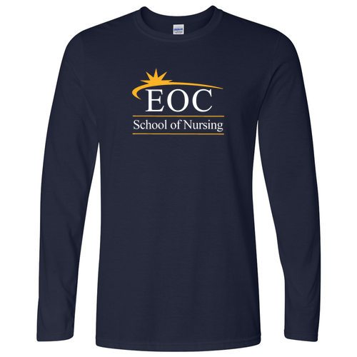 Gildan Softstyle Longsleeve T Shirt -- Navy