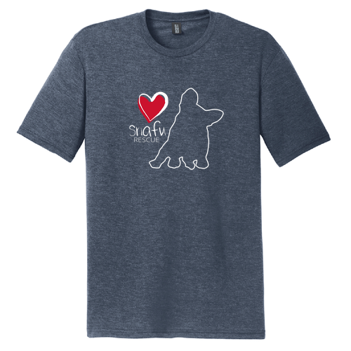 District Made Mens Perfect Tri Crew Tee -- Navy Frost