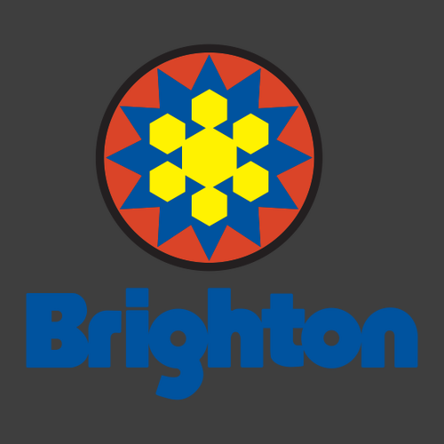 Brighton Logo 2 Full color -- Short Sleeve Heavy Metal