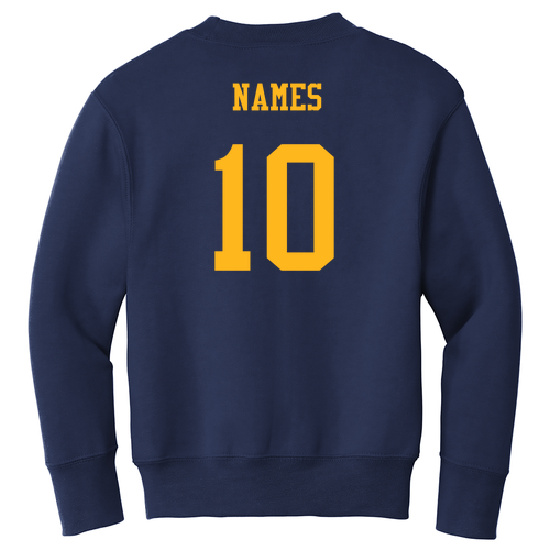 Port and Company Youth Crewneck Sweatshirt -- Navy
