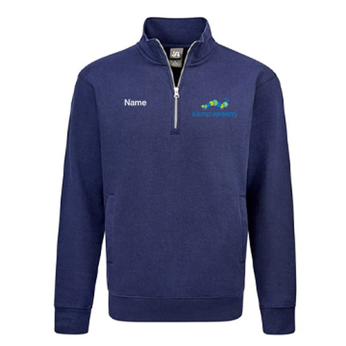 J America BTB Fleece 1/4 zip -- True Navy