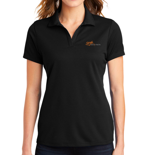 Sport-Tek Ladies PosiCharge RacerMesh Polo -- Black