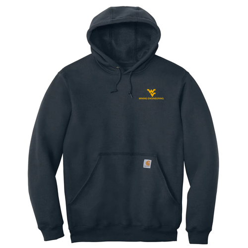Screen Printed Carhartt Midweight Hooded Sweatshirt -- New Navy