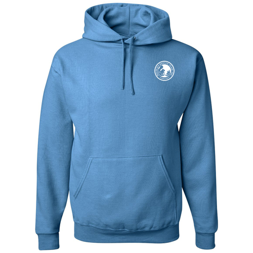 Jerzees 8 oz 50/50 Nublend Adult Hooded Sweatshirt -- Columbia Blue