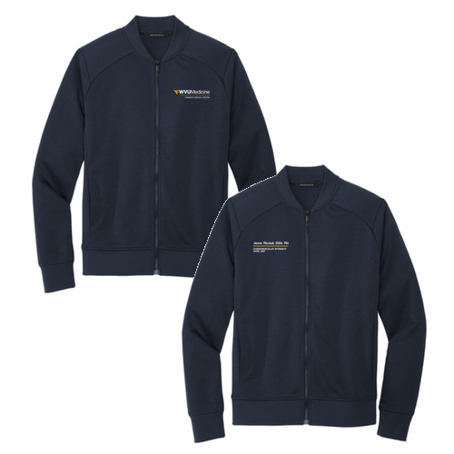 Mercer+Mettle Double-Knit Bomber -- Night Navy