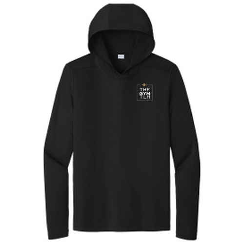 Sport-Tek Posi-UV Pro Long Sleeve Hoodie -- Black