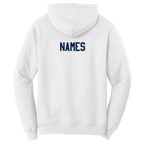 Port and Company Core Fleece Pullover Hooded Sweatshirt -- White