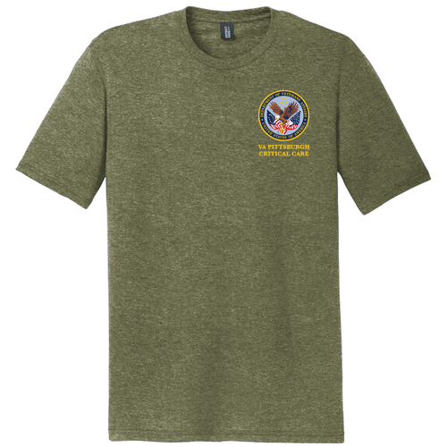 District Made Perfect Tri Crew Tee -- Military Green Frost