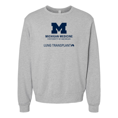 Mens/Unisex Bella Canvas Sponge Fleece Classic Crewneck Sweatshirt -- Athletic Heather