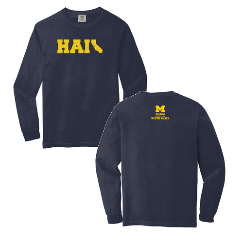 Comfort Colors Ringspun Long Sleeve Tee -- True Navy
