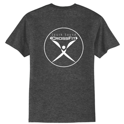 Port and Company 50/50 Blend Basic T-Shirt -- Dark Heather Grey