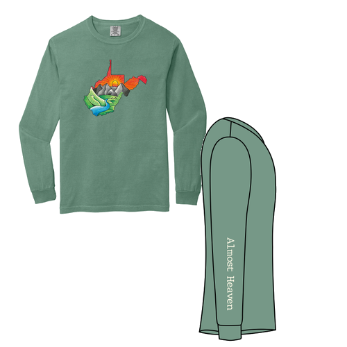 Comfort Colors Ringspun Long Sleeve Tee -- Light Green