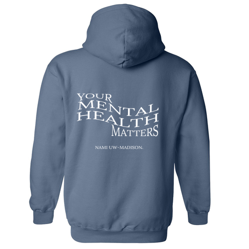 Gildan Heavy Blend Hooded Sweatshirt -- Indigo Blue