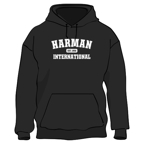 BELLA + CANVAS Sponge Fleece Hoodie -- Black