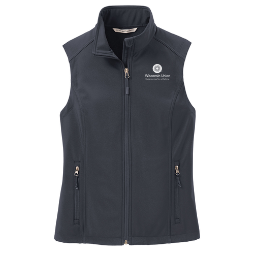 Port Authority Fitted Core Soft Shell Vest -- Battleship Grey