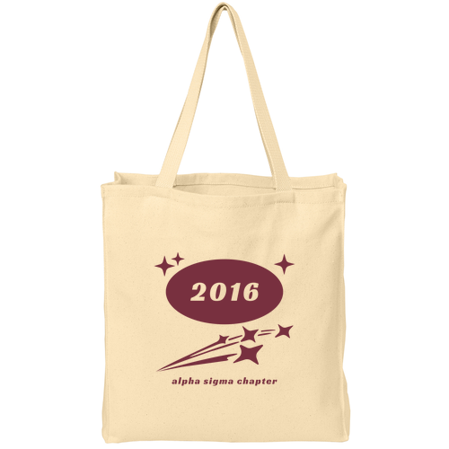 Port and Company Over The Shoulder Grocery Tote -- Natural