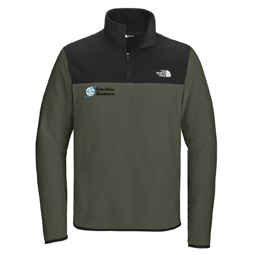The North Face Glacier 1/4-Zip Fleece -- New Taupe Green / Tnf Black