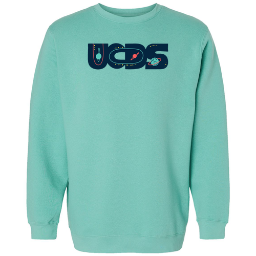 LAT Apparel Unisex Elevated Fleece Space Crew -- Saltwater